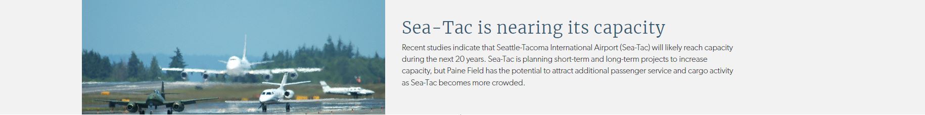 SeaTac is nearing its capacity